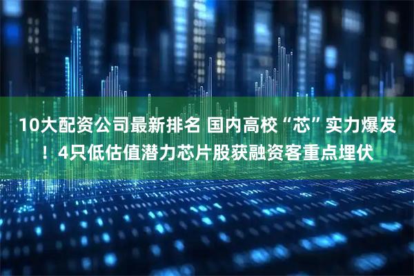 10大配资公司最新排名 国内高校“芯”实力爆发！4只低估值潜力芯片股获融资客重点埋伏